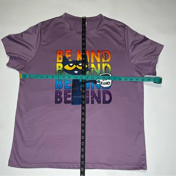 Pete the Cat With Coffee 'Be Kind' Graphic T-Shirt XL - Picture 5 of 5